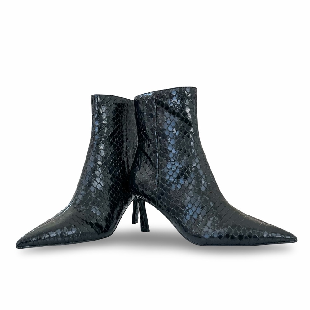 NEW Steve Madden Leena Pointed Toe Ankle Bootie Black 8.5 - Picture 5 of 9